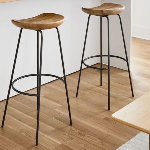 Kitchen island wooden stools